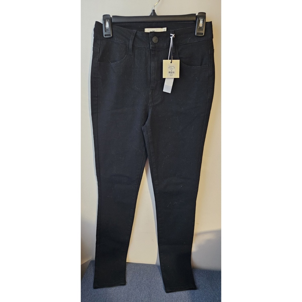Francesca's Women's Black Skinny Jeans Size 25‎ Stretch Mid Rise
